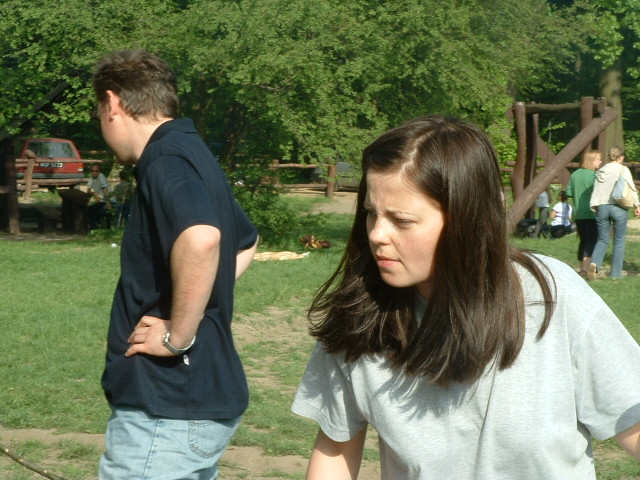 Marta doglada ognia i kielbasek